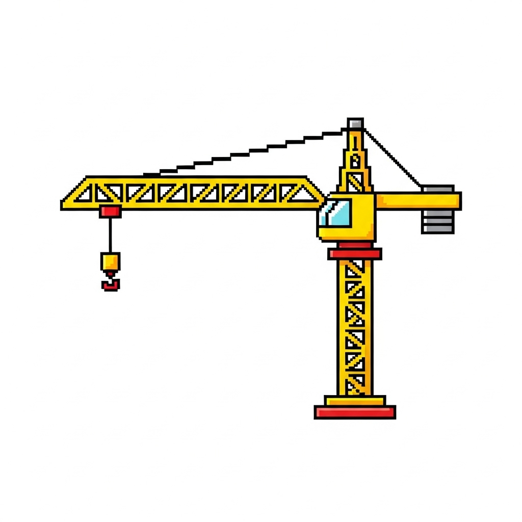 Construction crane operating